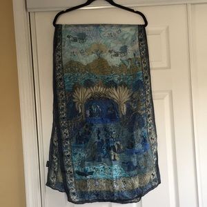 Indian silk scarf